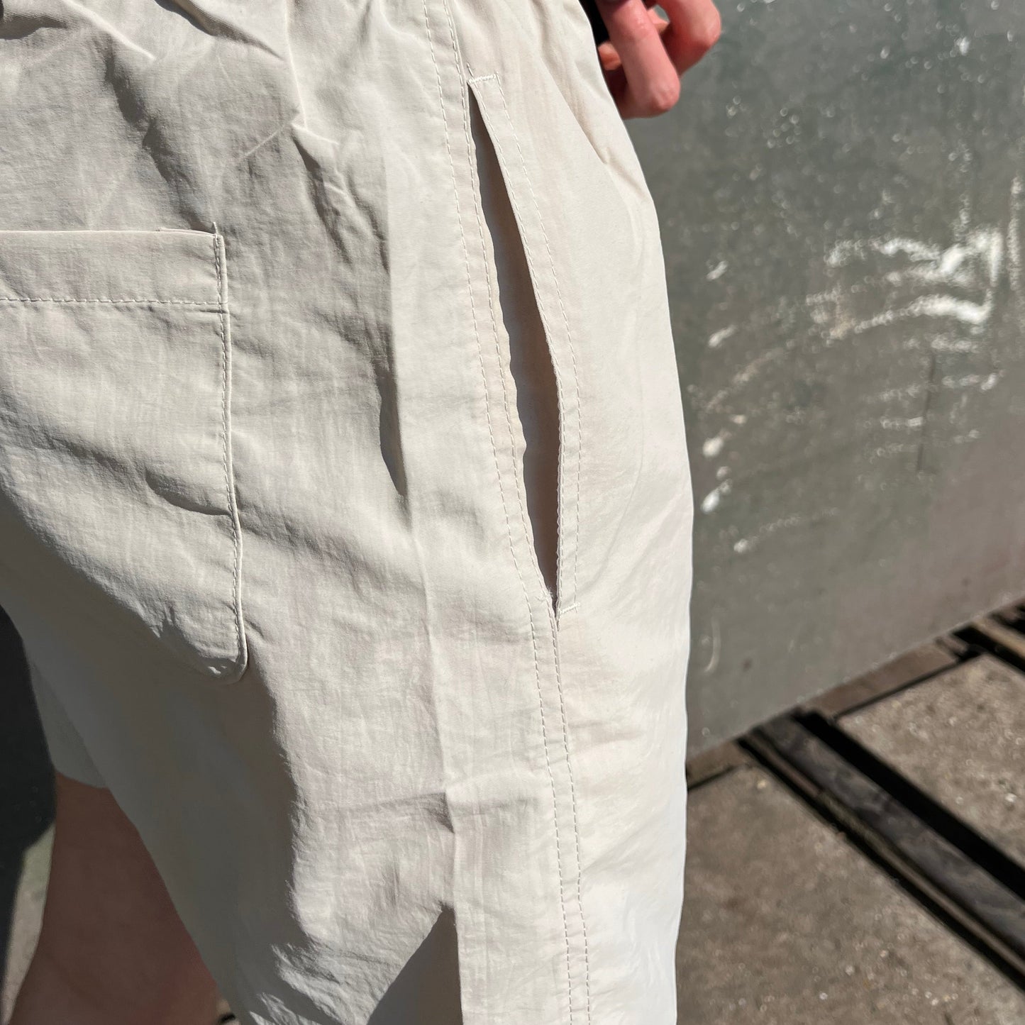 Korte broek heren beige zwembroek
