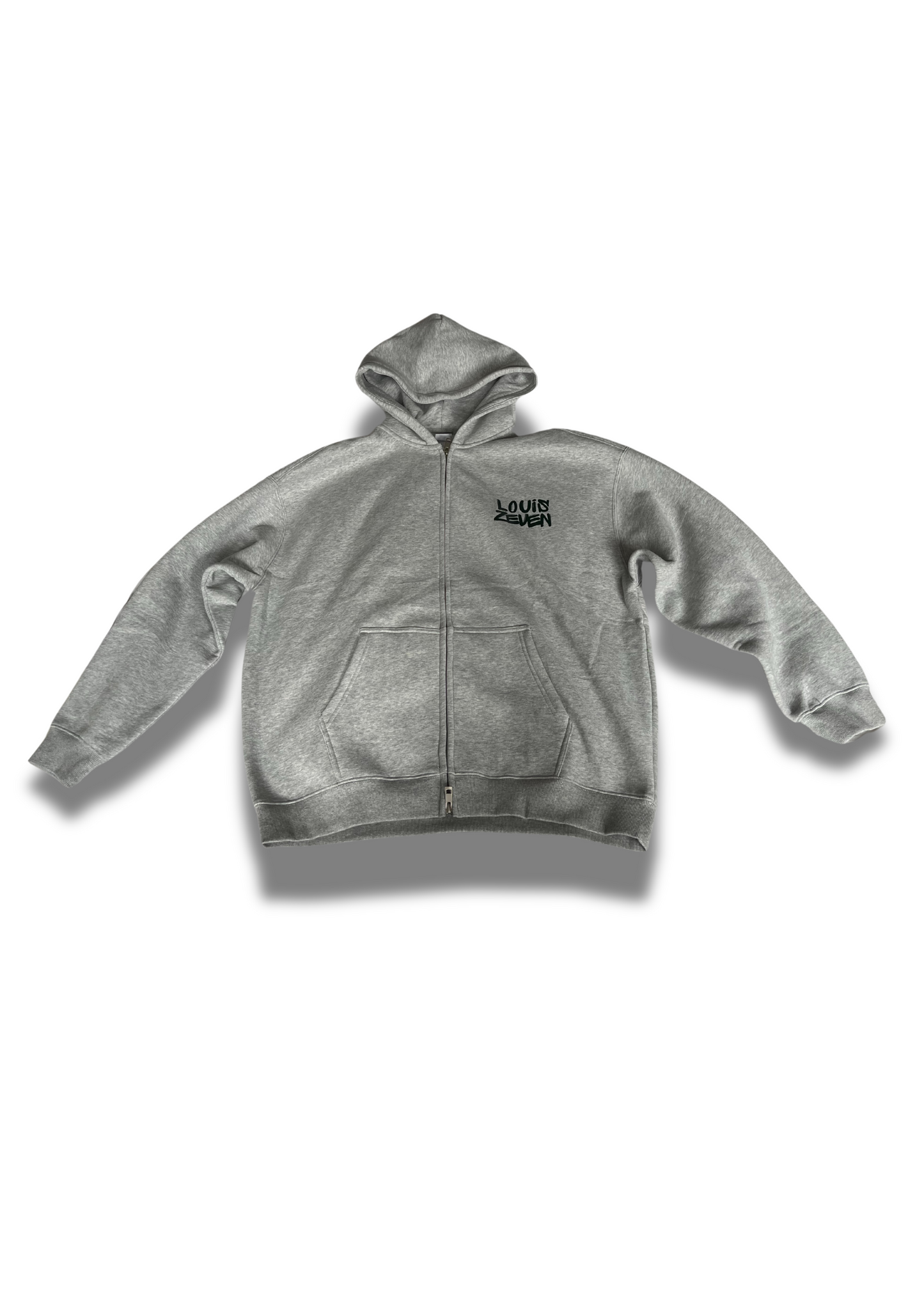 Grijze oversized heren vest in streetwear stijl – comfortabele en trendy hoodie met urban look, perfect voor casual en streetwear outfits.