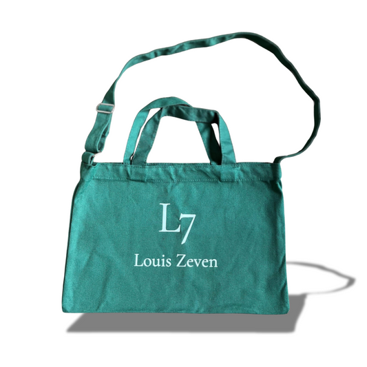 Canvas tas Louis Zeven emerald groen L7
