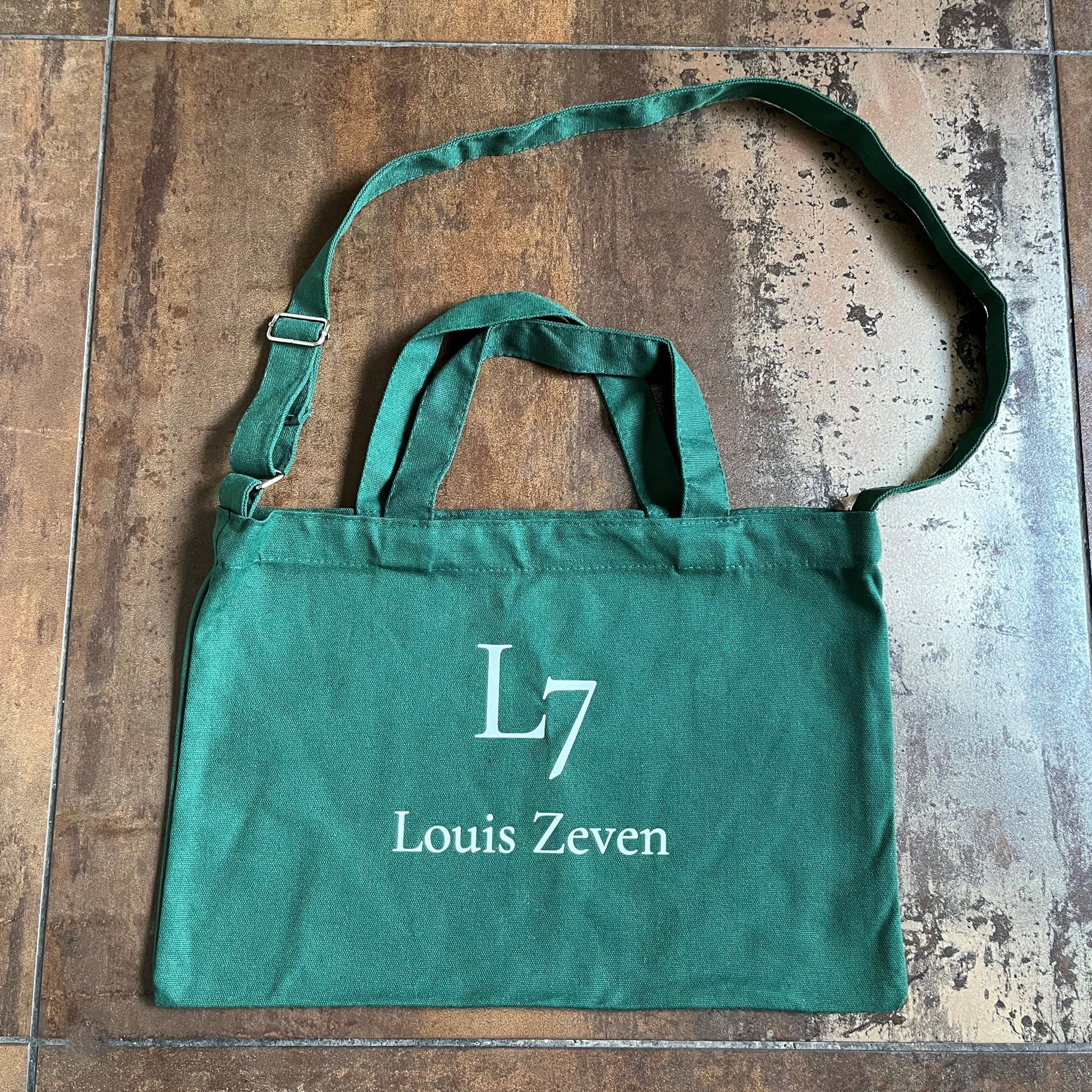 Canvas tas Louis Zeven emerald groen